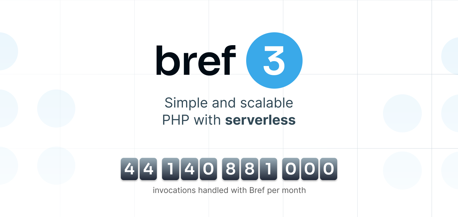 Bref 3.0 is released 🎉 – Bref